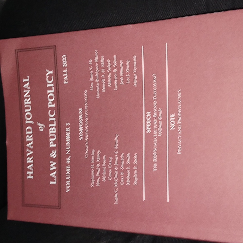 Harvard journal vol 46